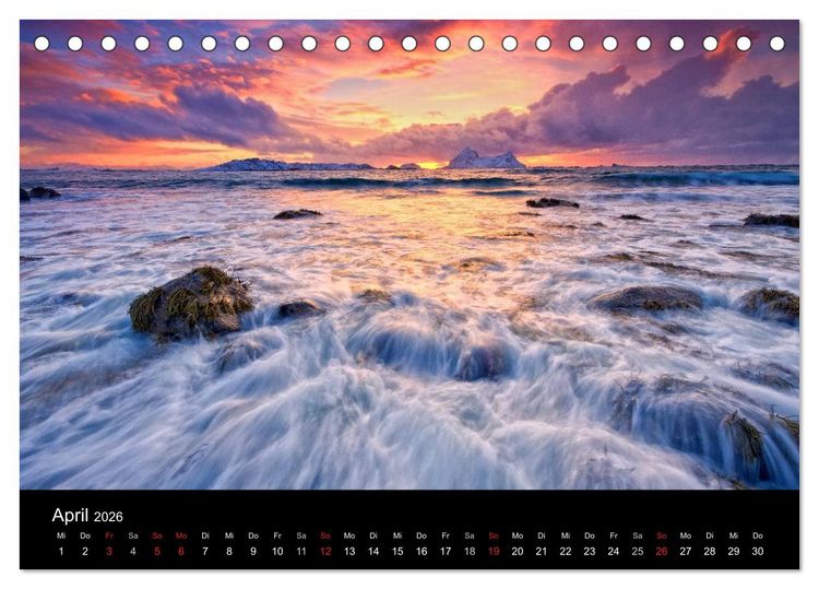 Produktbild: Norwegen (Tischkalender 2026 DIN A5 quer), CALVENDO Monatskalender
