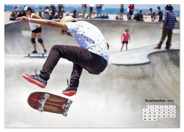 Produktbild: Skater. Skateboarding-Impressionen (hochwertiger Premium Wandkalender 2026 DIN A2 quer), Kunstdruck in Hochglanz