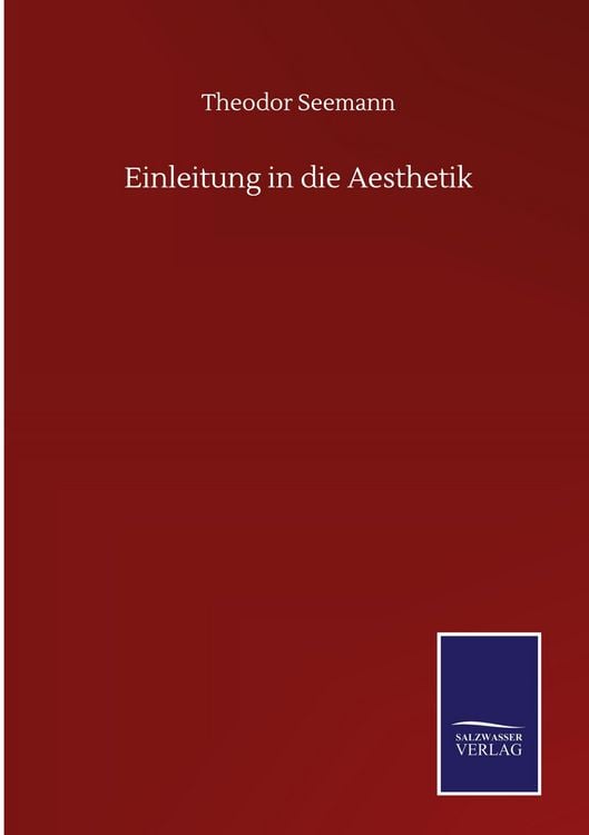 Produktbild: Einleitung in die Aesthetik
