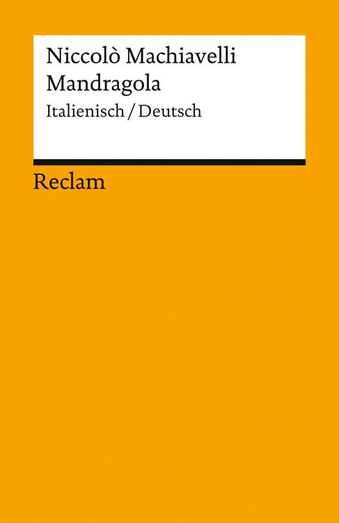 Produktbild: Mandragola. Italienisch/Deutsch