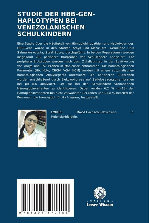 Produktbild: Studie der Hbb-Gen-Haplotypen bei Venezolanischen Schulkindern