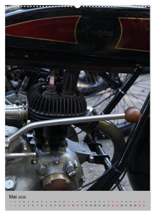 Produktbild: Motorrad Oldtimer - Motoransichten (hochwertiger Premium Wandkalender 2026 DIN A2 hoch), Kunstdruck in Hochglanz