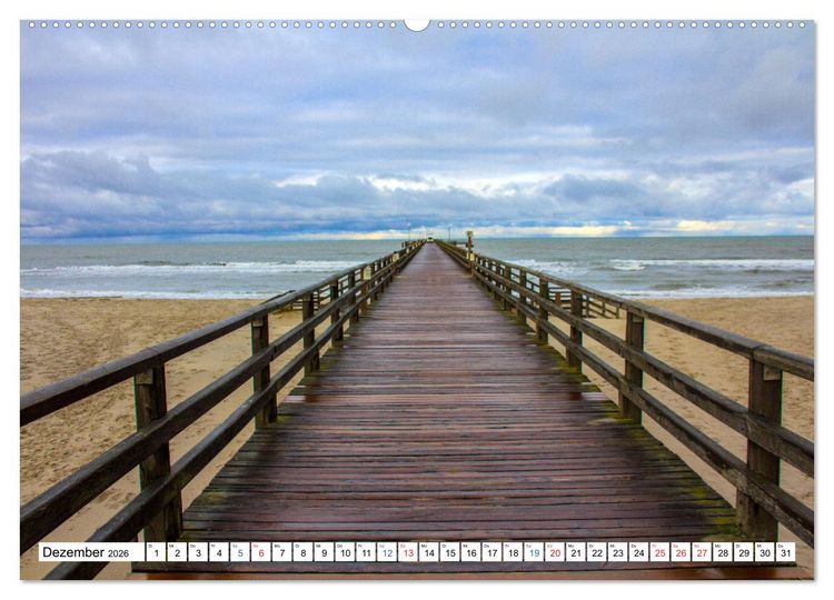 Produktbild: Prerow auf dem Dar&szlig; - Sehnsuchtsort an der Ostsee (Wandkalender 2026 DIN A2 quer), CALVENDO Monatskalender