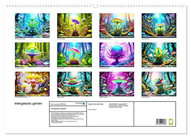 Produktbild: Intergalactic garden (Wall Calendar 2026 DIN A2 landscape), CALVENDO 12 Month Wall Calendar