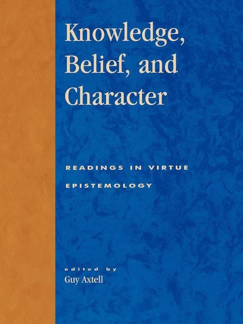 Produktbild: Knowledge, Belief, and Character