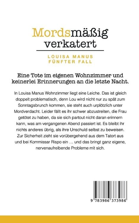 Produktbild: Mordsm&auml;&szlig;ig verkatert