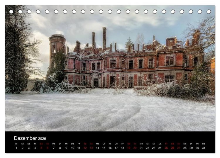 Produktbild: Auch von au&szlig;en haben Lost Places ihren Charme (Tischkalender 2026 DIN A5 quer), CALVENDO Monatskalender
