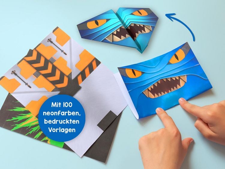 Produktbild: 100 coole Neon-Papierflieger