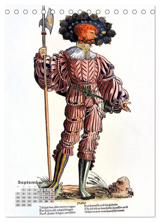 Produktbild: Landsknechte und Soldaten: Historische Uniformen (Tischkalender 2026 DIN A5 hoch), CALVENDO Monatskalender