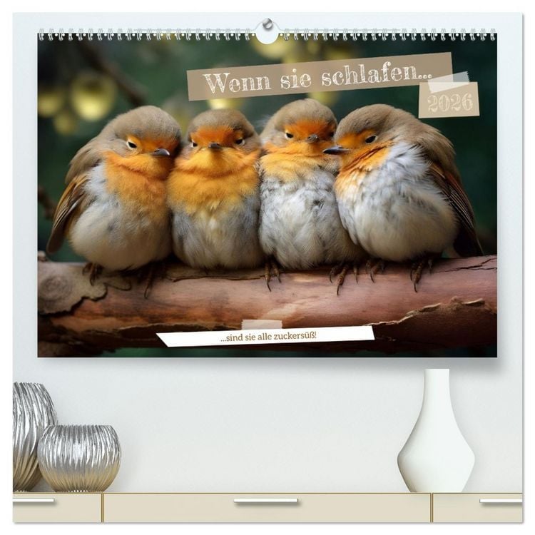 Produktbild: Wenn sie schlafen... (hochwertiger Premium Wandkalender 2026 DIN A2 quer), Kunstdruck in Hochglanz
