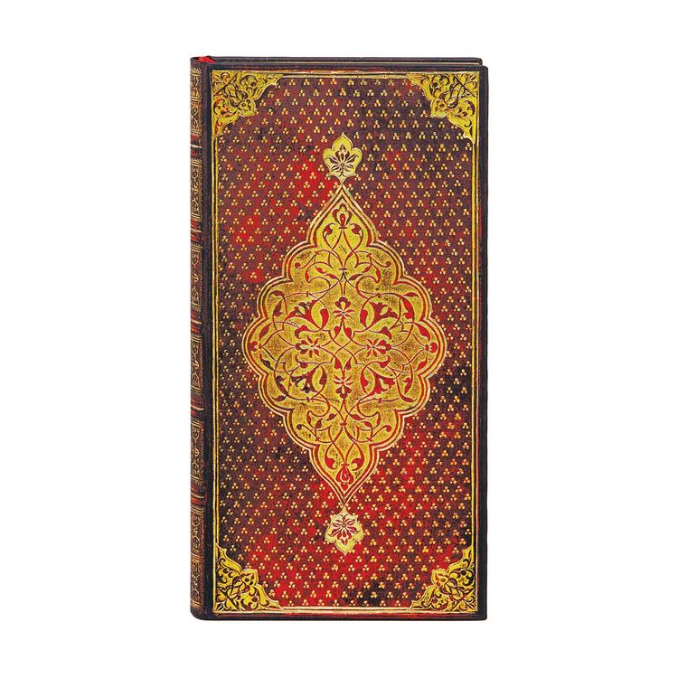 Produktbild: Hardcover Notizbuch Goldenes Kleeblatt, Schlank, Liniert