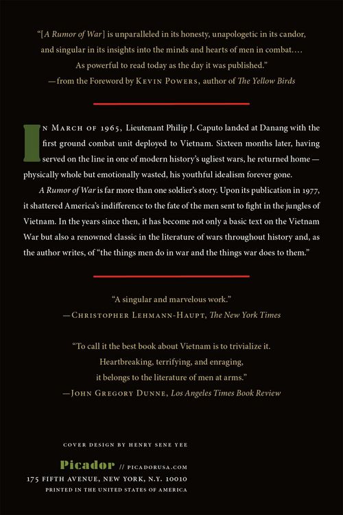 Produktbild: A Rumor of War