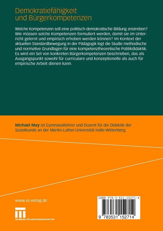 Produktbild: Demokratief&auml;higkeit und B&uuml;rgerkompetenzen