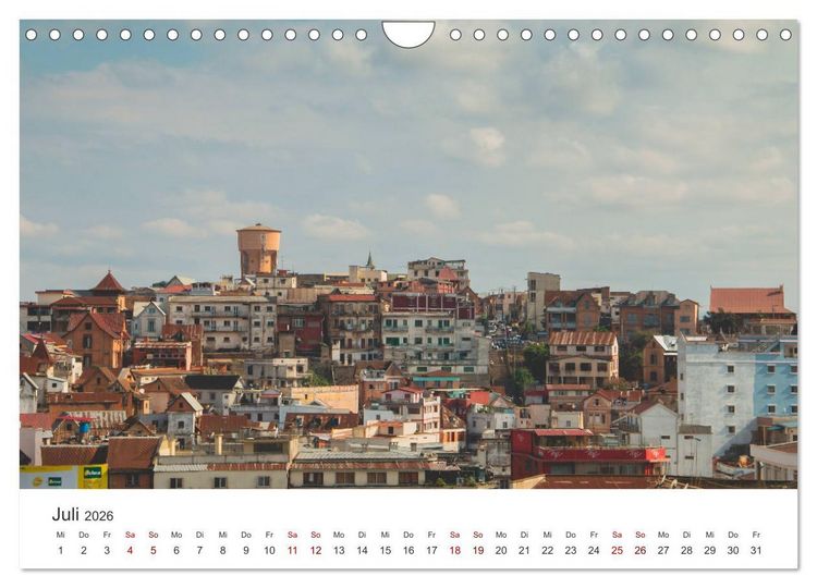 Produktbild: Madagaskar - Eine au&szlig;ergew&ouml;hnliche und wundersch&ouml;ne Insel. (Wandkalender 2026 DIN A4 quer), CALVENDO Monatskalender