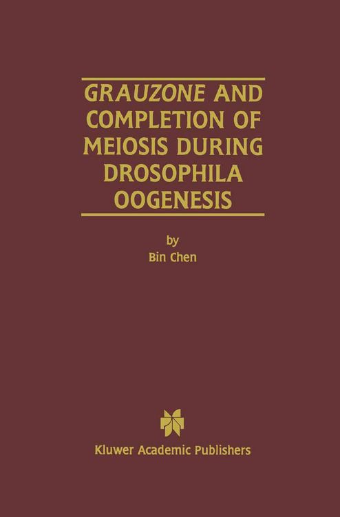 Produktbild: Grauzone and Completion of Meiosis During Drosophila Oogenesis