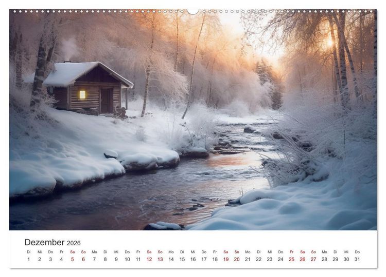 Produktbild: Zuhause in der Wildnis (Wandkalender 2026 DIN A2 quer), CALVENDO Monatskalender