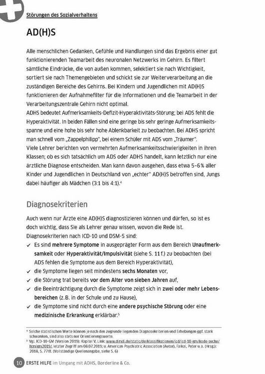 Produktbild: Erste Hilfe im Umgang mit ADHS, Borderline & Co.