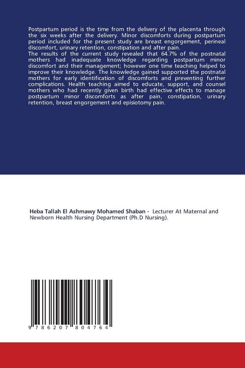 Produktbild: Effect of Health Teaching on Improving Post Partum Minor Discomforts