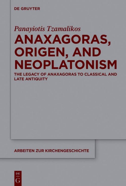 Produktbild: Anaxagoras, Origen, and Neoplatonism