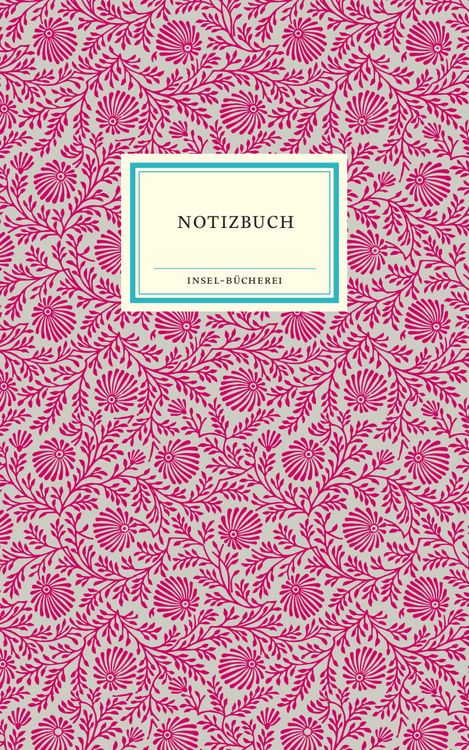 Produktbild: Notizbuch Insel-B&uuml;cherei &raquo;Blumendekor magenta&laquo;