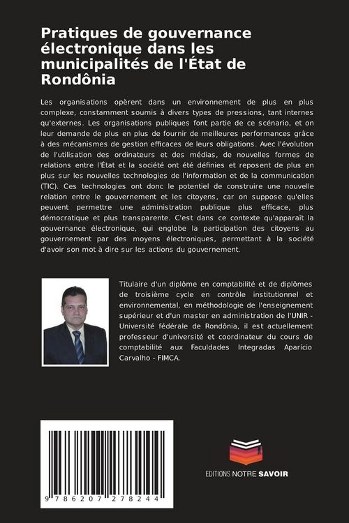 Produktbild: Pratiques de gouvernance &eacute;lectronique dans les municipalit&eacute;s de l'&Eacute;tat de Rond&ocirc;nia
