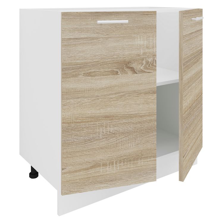 Produktbild: K&uuml;chenschrank B 80 cm Unterschrank Dreht&uuml;ren Esilo