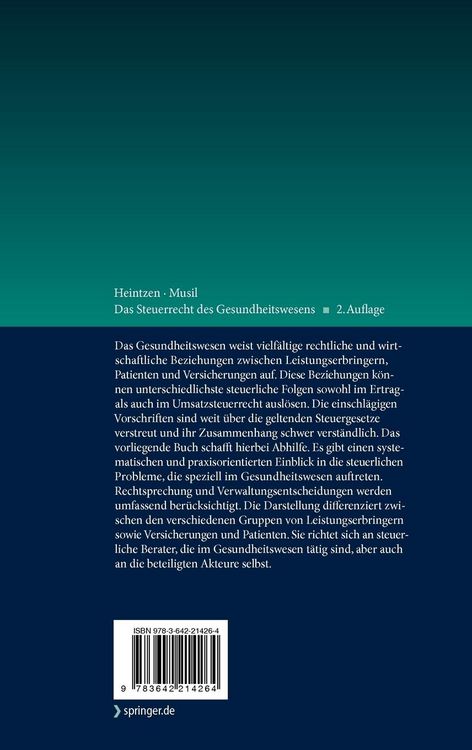 Produktbild: Das Steuerrecht des Gesundheitswesens