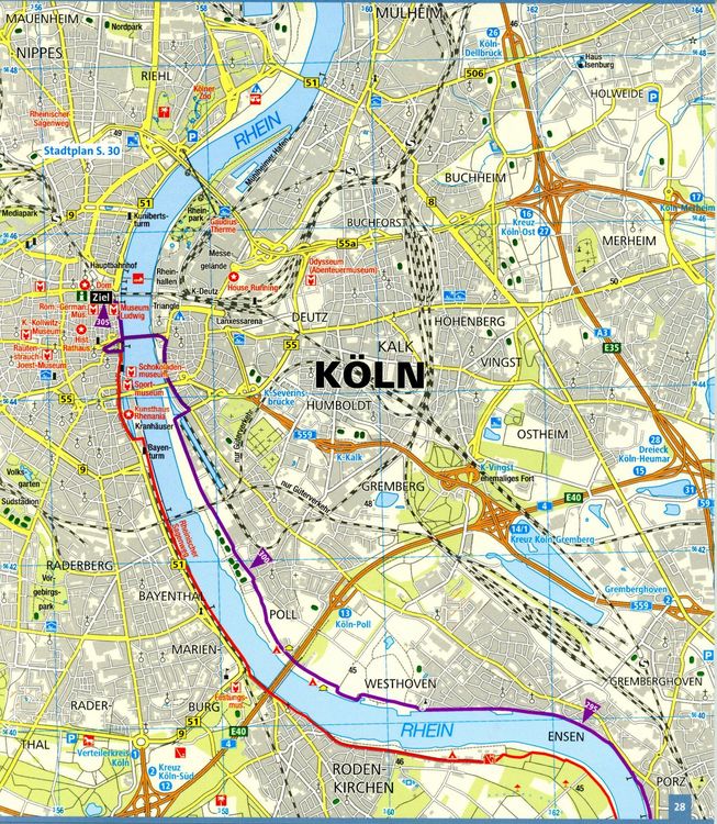 Fahrrad-Tourenkarte Rheinradweg 2, Von Mannheim nach Kln 1:" online kaufen