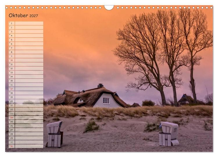 Produktbild: Lichtspiele auf der Halbinsel Dar&szlig; (Wandkalender 2027 DIN A3 quer), CALVENDO Monatskalender