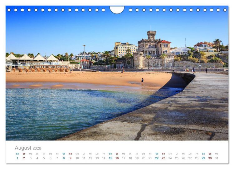 Produktbild: ESTORIL - die sch&ouml;nsten Badeorte Lissabons (Wandkalender 2026 DIN A4 quer), CALVENDO Monatskalender