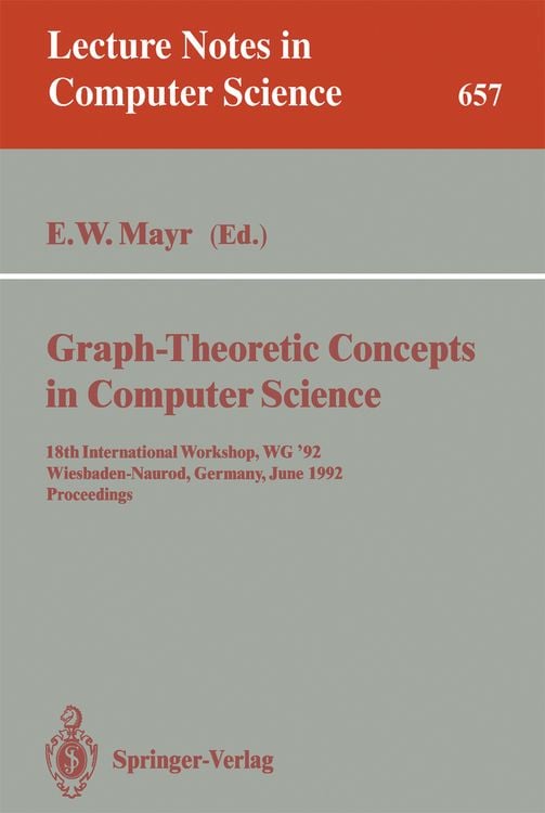 Produktbild: Graph-Theoretic Concepts in Computer Science