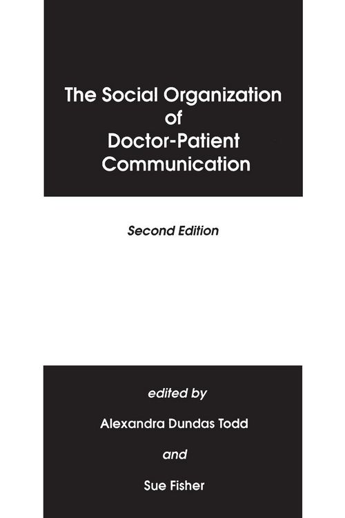 Produktbild: The Social Organization of Doctor-Patient Communication