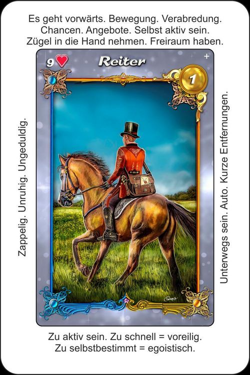 Produktbild: Lenormandkarten Licht und Schatten - Positive und negative Lenormand-Deutung auf jeder Karte (3.Auflage)