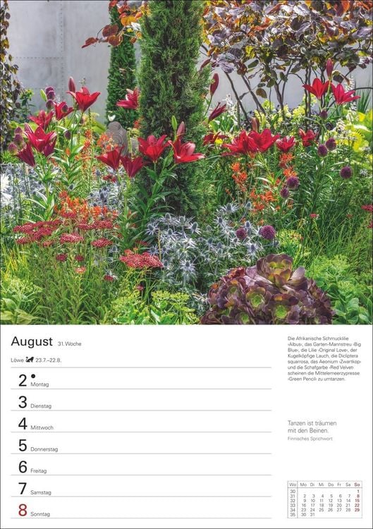 Produktbild: Gartenparadiese Wochenplaner 2027 - 53 faszinierende Fotografien