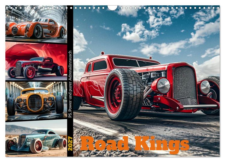 Produktbild: Road Kings (Wandkalender 2027 DIN A3 quer), CALVENDO Monatskalender