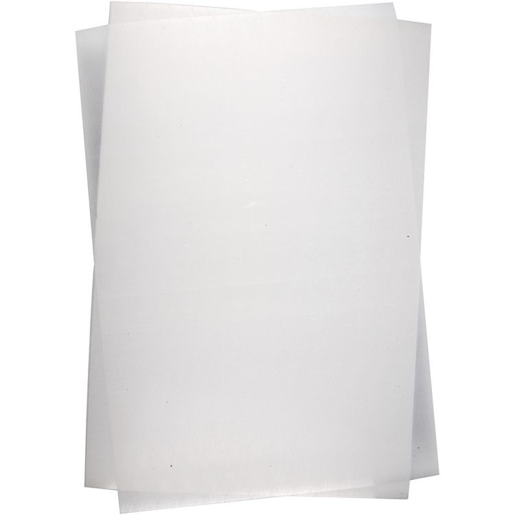 Produktbild: Creativ Company Schrumpffolienplatten, Plastikschrumpfplatten, Matt transparent, 20x30 cm, Dicke 0,3 mm, 10 Blatt/ Kreativ Box