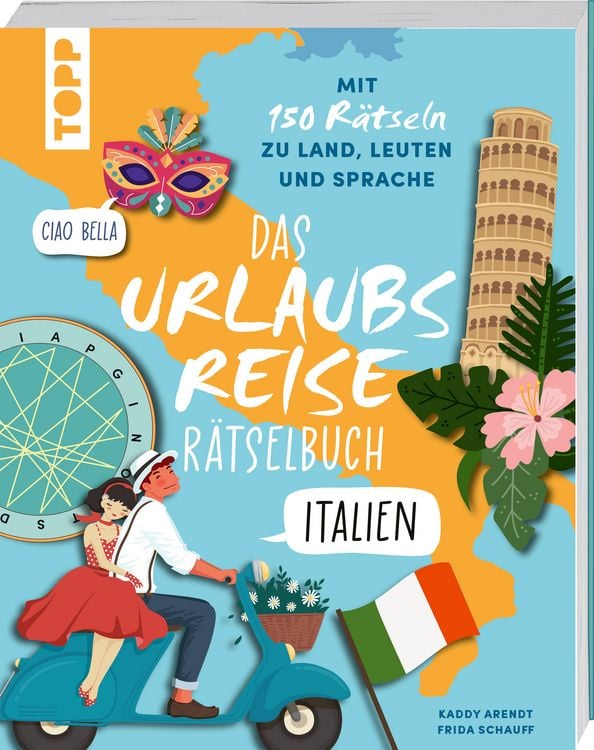 Produktbild: Urlaubsreise-R&auml;tselbuch Italien &ndash; Mit 150 R&auml;tseln zu Land, Leuten und Sprache
