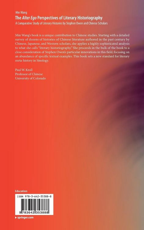 Produktbild: The Alter Ego Perspectives of Literary Historiography