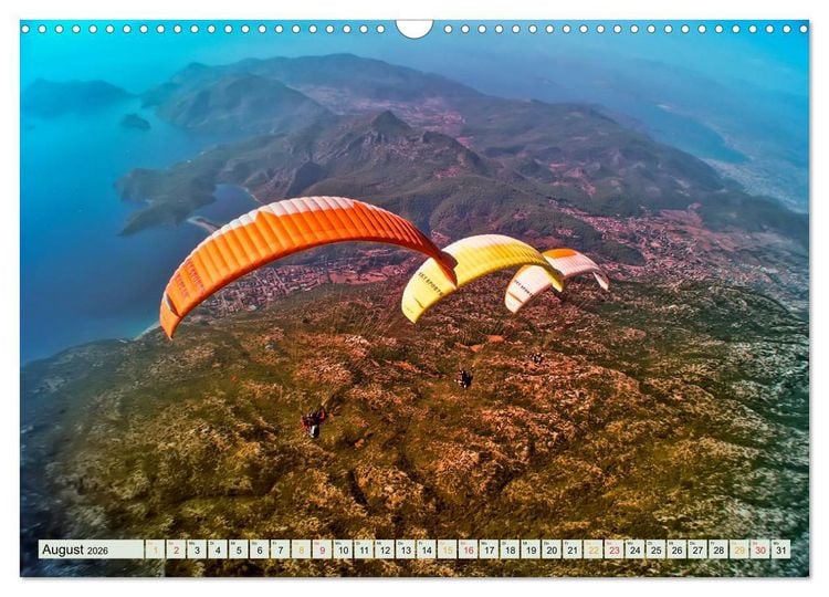 Produktbild: Freiheit und Abenteuer - Paragliding (Wandkalender 2026 DIN A3 quer), CALVENDO Monatskalender