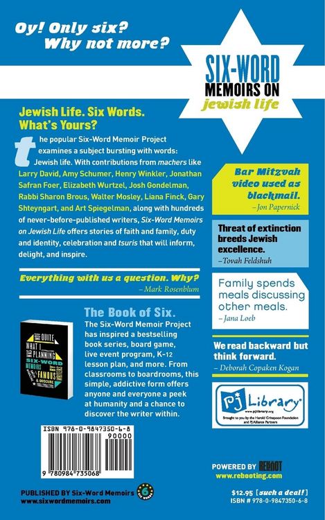 Produktbild: Six Word Memoirs On Jewish Life