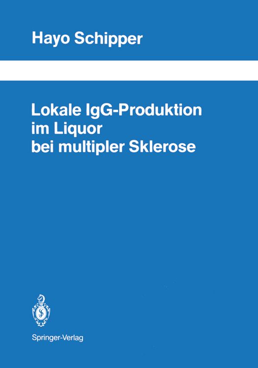 Produktbild: Lokale IgG-Produktion im Liquor bei multipler Sklerose