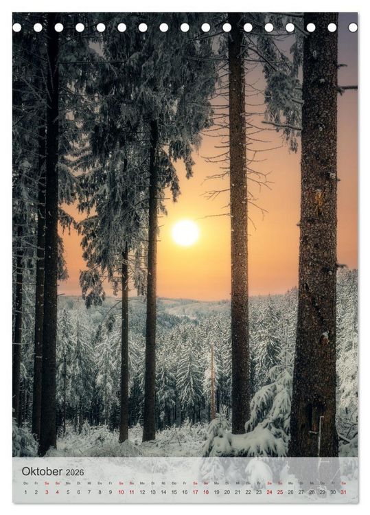 Produktbild: Winter Spaziergang (Tischkalender 2026 DIN A5 hoch), CALVENDO Monatskalender
