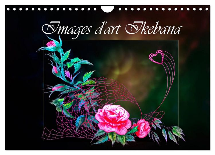 Produktbild: Images d'art Ikebana (Calendrier mural 2026 DIN A4 vertical), CALVENDO calendrier mensuel