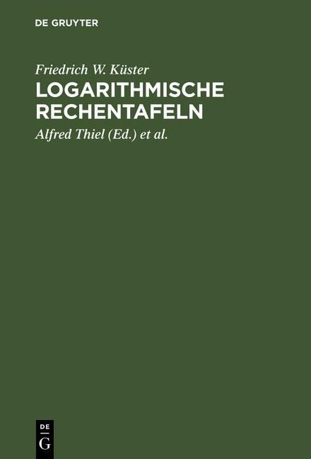 Produktbild: Logarithmische Rechentafeln