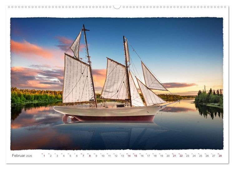 Produktbild: Modellschiffe in Szene gesetzt. (hochwertiger Premium Wandkalender 2026 DIN A2 quer), Kunstdruck in Hochglanz