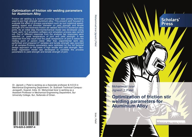 Produktbild: Optimization of friction stir welding parameters for Aluminium Alloy