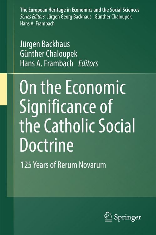 Produktbild: On the Economic Significance of the Catholic Social Doctrine