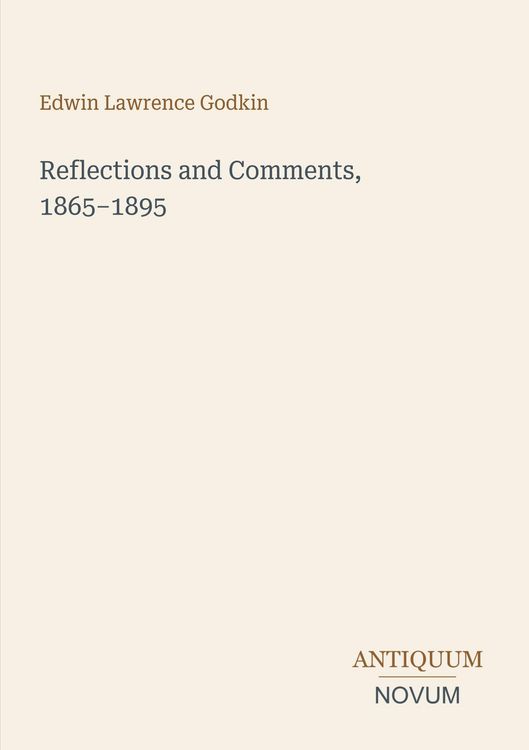 Produktbild: Reflections and Comments, 1865-1895
