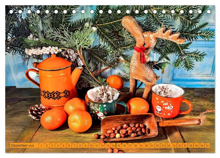 Produktbild: Die bunte Gute Laune K&uuml;che (Tischkalender 2026 DIN A5 quer), CALVENDO Monatskalender