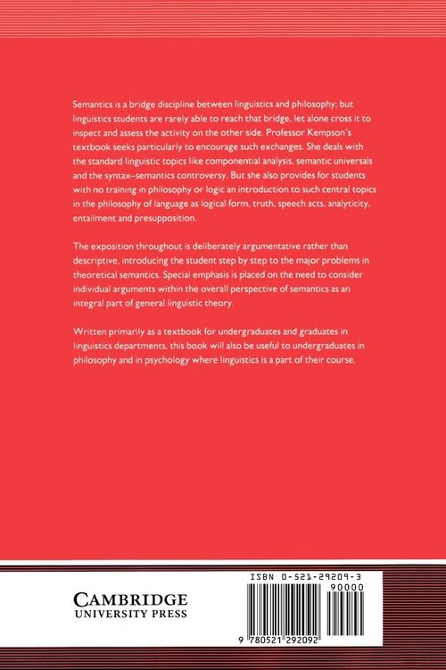 Produktbild: Semantic Theory